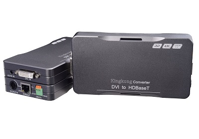 DVI(HDbaseT)帶模擬音頻傳輸器